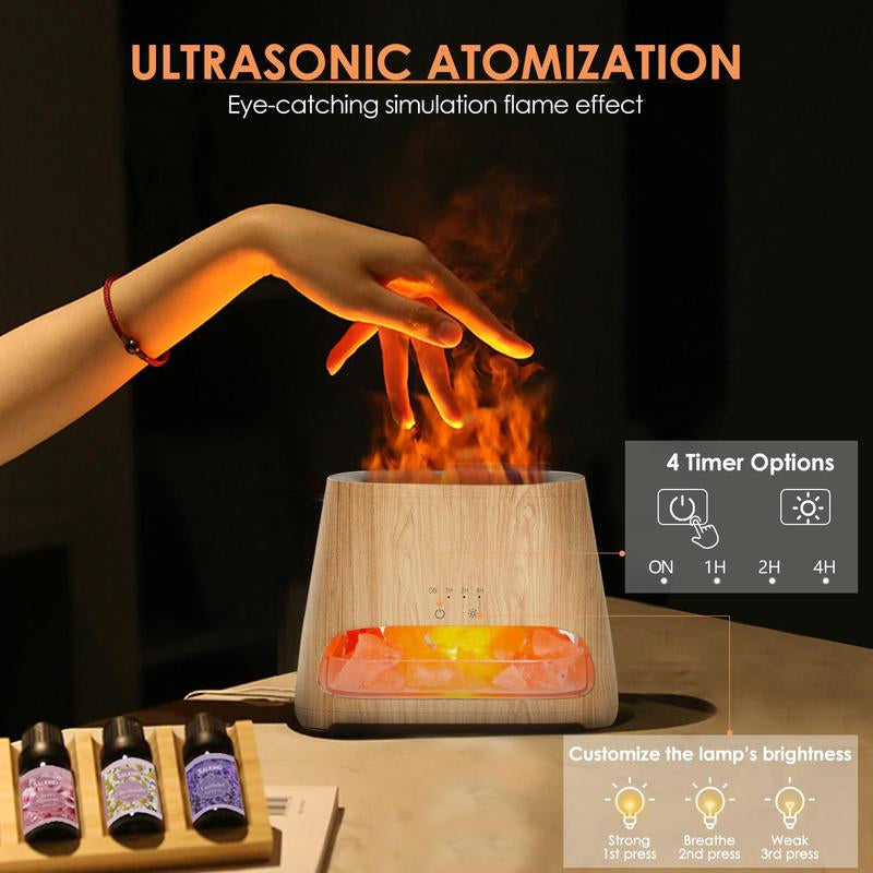 Transform Your Space with the SALKING 2-in-1 Himalayan Salt Lamp Diffuser & Cool Mist Humidifier - Experience Aromatherapy and Himalayan Salt Therapy in One Stylish Device!