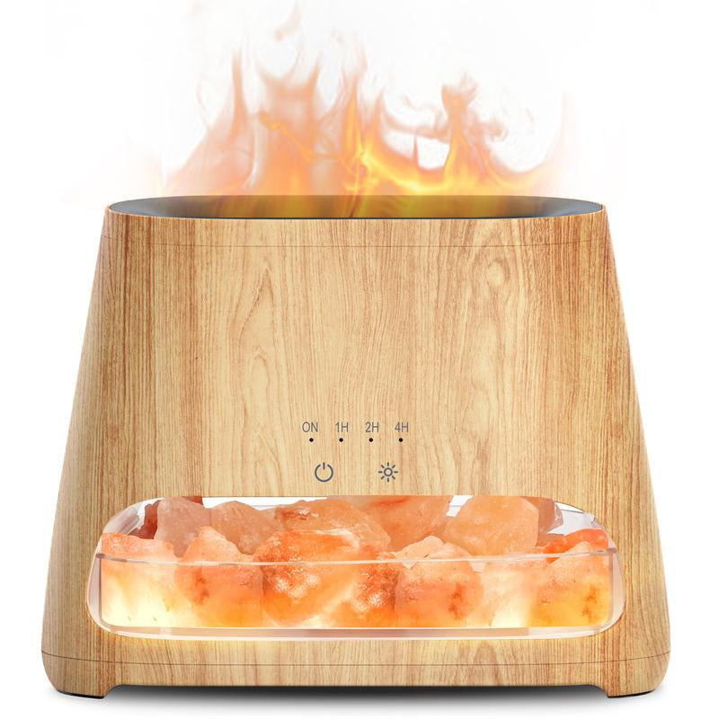 Transform Your Space with the SALKING 2-in-1 Himalayan Salt Lamp Diffuser & Cool Mist Humidifier - Experience Aromatherapy and Himalayan Salt Therapy in One Stylish Device!