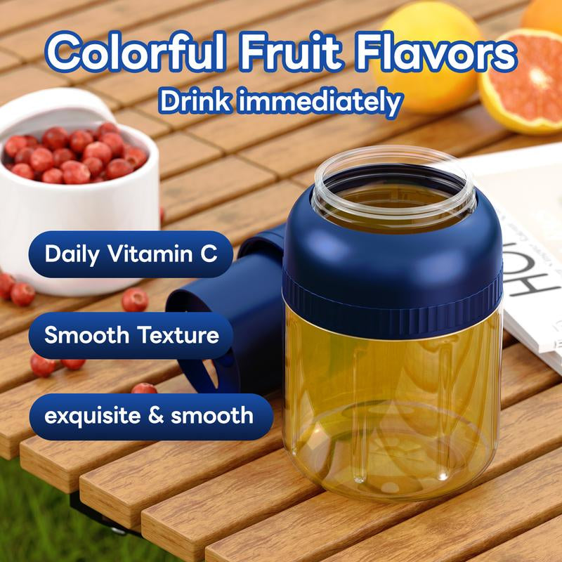 Experience Freshness On-the-Go with the Xiaoks BPA-Free 45.7 Oz Electric Citrus Juicer - Perfect for Smoothies, Shakes, and Outdoor Adventures!