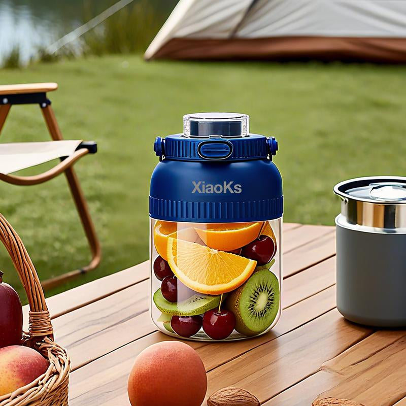 Experience Freshness On-the-Go with the Xiaoks BPA-Free 45.7 Oz Electric Citrus Juicer - Perfect for Smoothies, Shakes, and Outdoor Adventures!