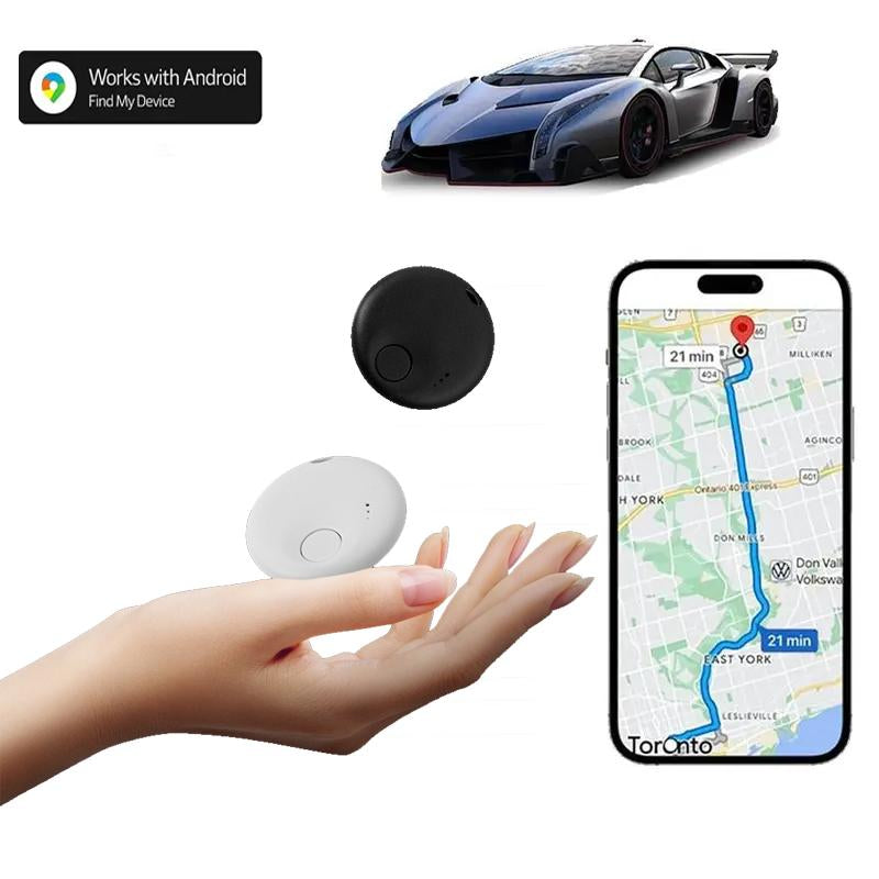 Revolutionary GPS Car Tracker - Mini, No Monthly Fees, Global Coverage, Compatible with Apple and Android Devices